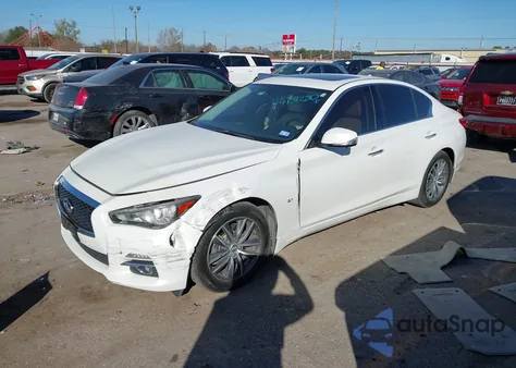 2014 Infiniti Q50 Premium from USA, damaged, VIN JN1BV7AR5EM686555